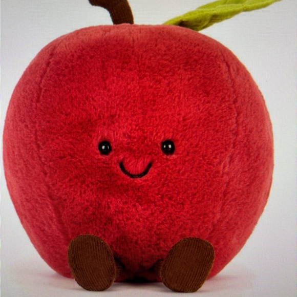 Jellycat AMUSEABLES APPLE Authentic US seller Summer 2025 drop Foodie smile FOMO - Picture 4 of 10